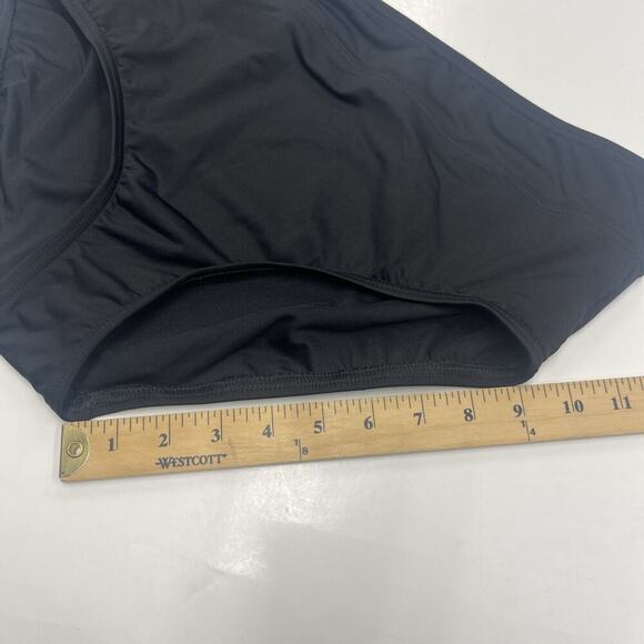 Lands' End Swim Bottom Women's Size 14P Black Pull On Brief Bottom - Picture 8 of 8